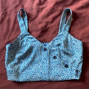 Madewell silky cropped tank top